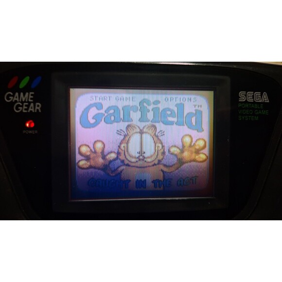 1995 SEGA GAME GEAR GARFIELD CAUGHT IN THE ACT & OEM CASE TESTED WORKING - Picture 2 of 9
